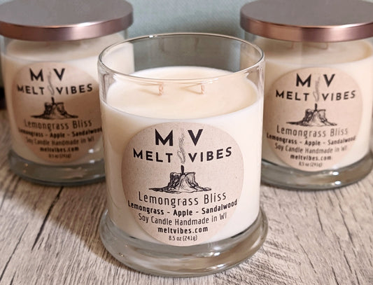 Lemongrass Bliss Soy Candle