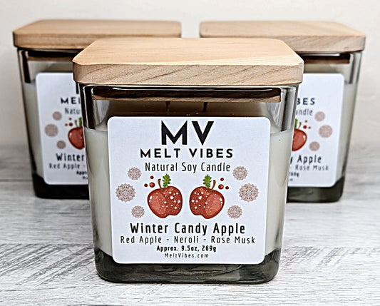 Winter Candy Apple Soy Candle