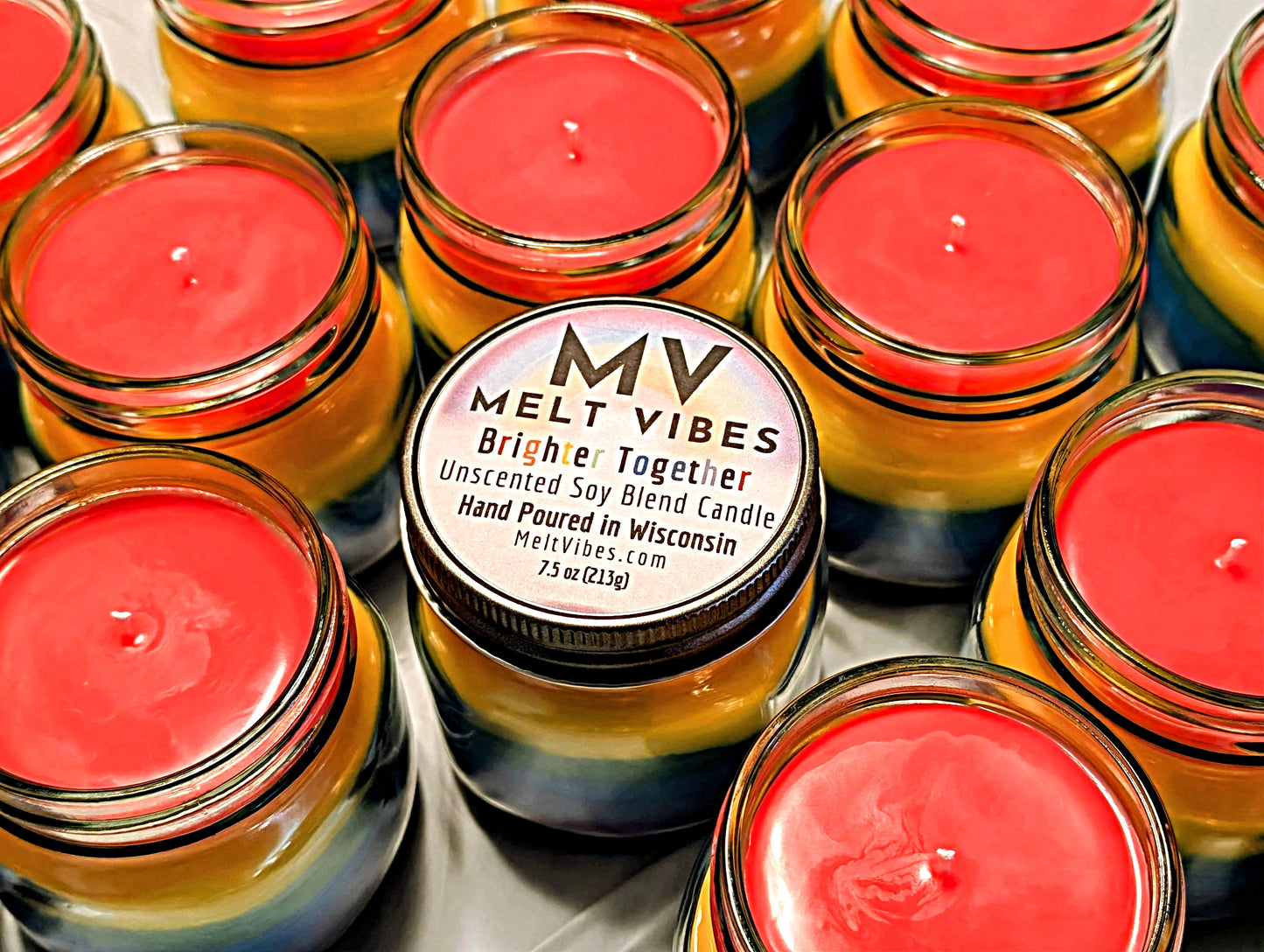 Brighter Together Rainbow Candle