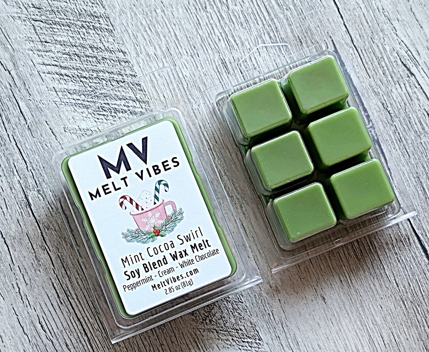 Mint Cocoa Swirl Wax Melt