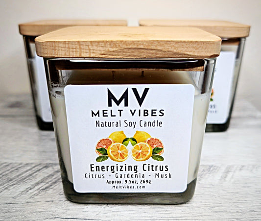 Energizing Citrus Soy Candle