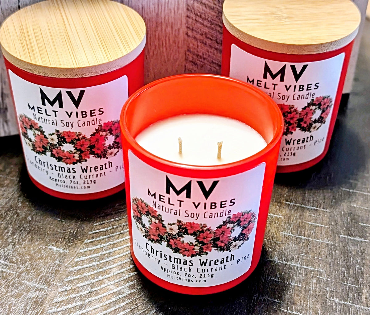 Christmas Wreath Soy Candle