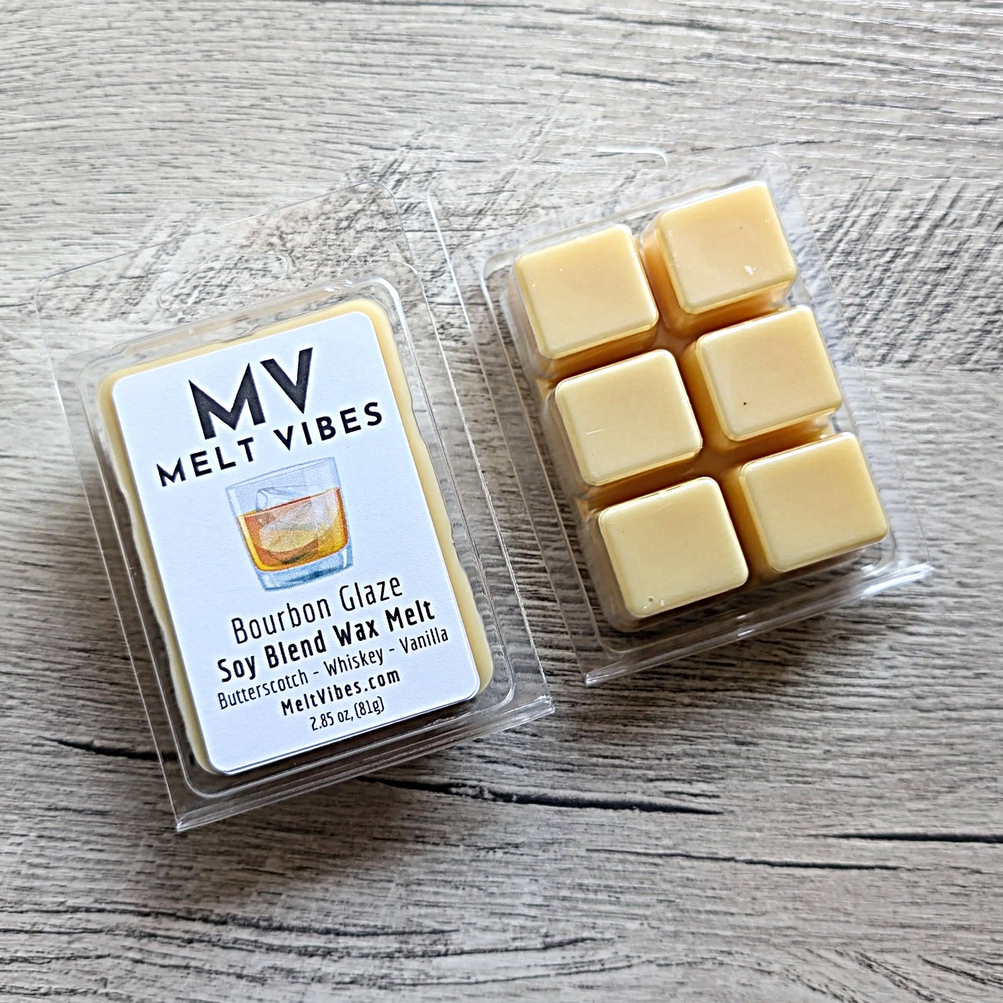 Bourbon Glaze Wax Melt Clamshell