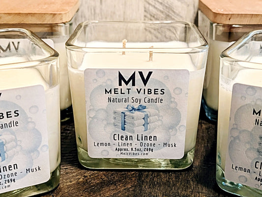 Clean Linen Soy Candle