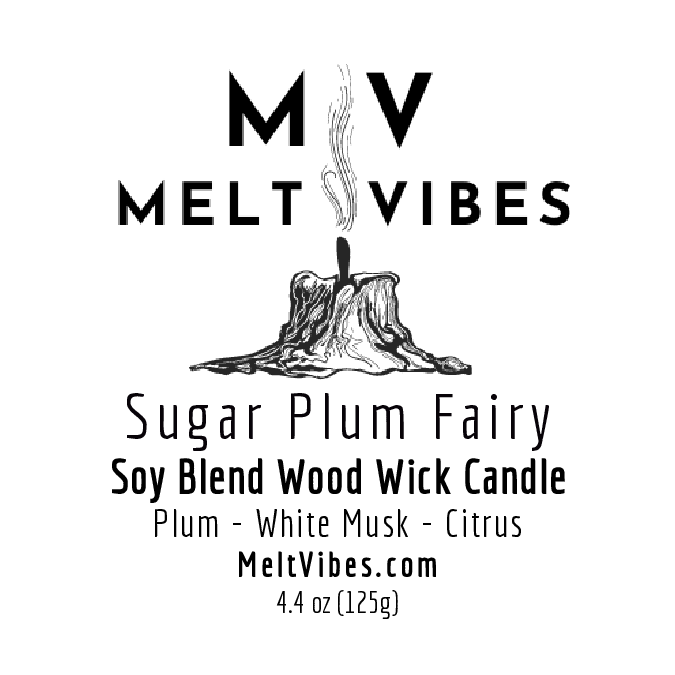 Sugar Plum Fairy Wood Wick Candle