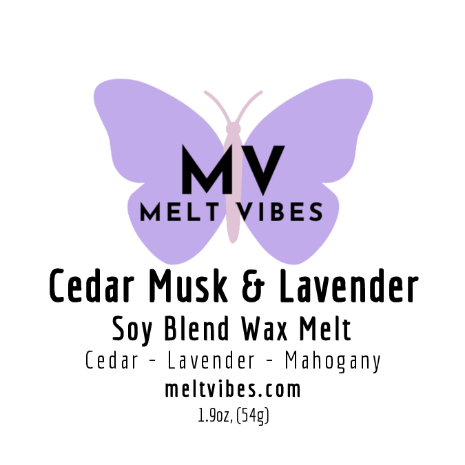 Cedar Musk and Lavender Wax Melt