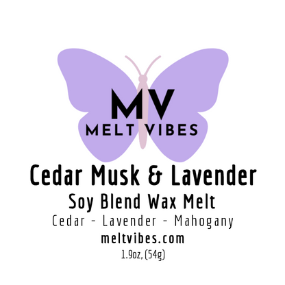 Cedar Musk and Lavender Wax Melt