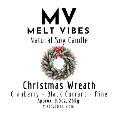 Christmas Wreath Soy Candle