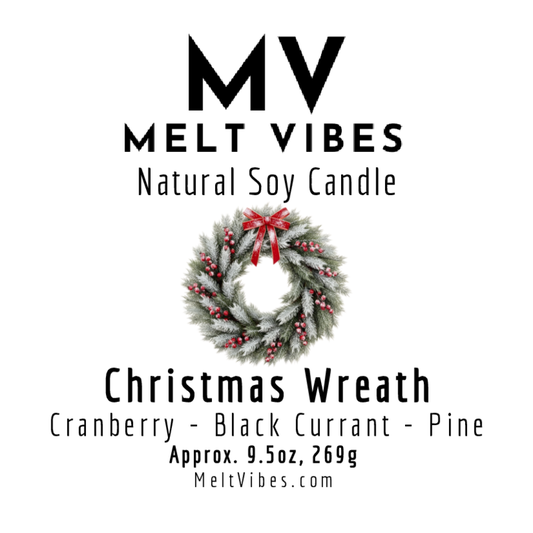 Christmas Wreath Soy Candle