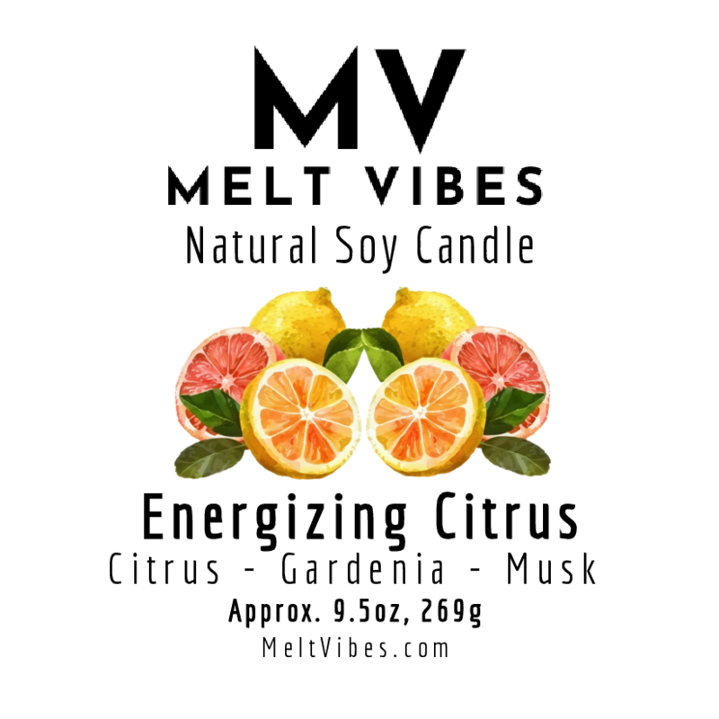 Energizing Citrus Soy Candle