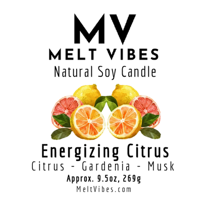 Energizing Citrus Soy Candle