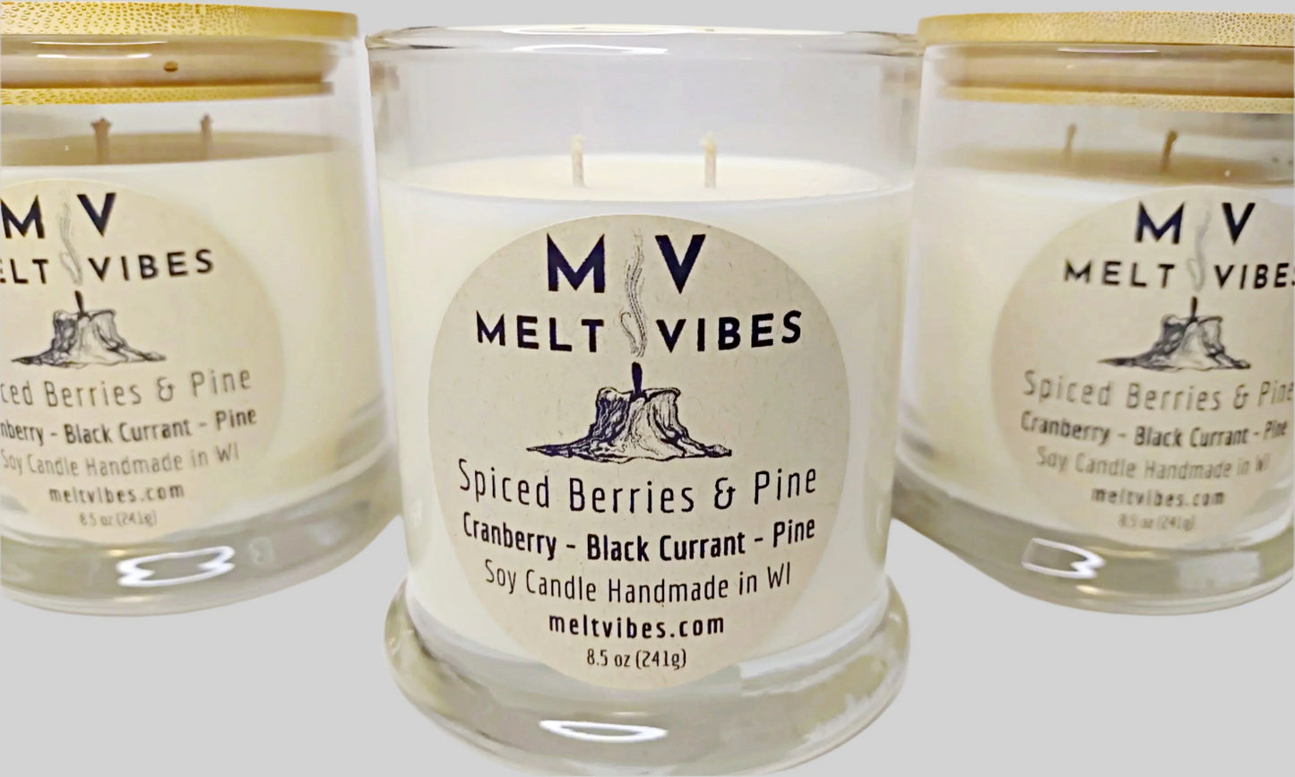 Spiced Berries & Pine Soy Candle