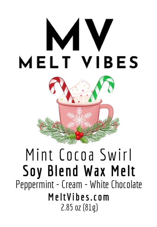 Mint Cocoa Swirl Wax Melt