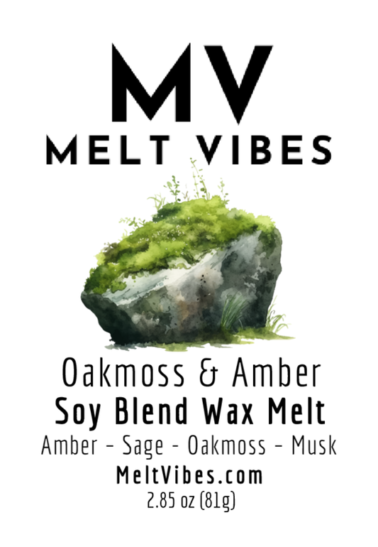 Oakmoss and Amber Wax Melt