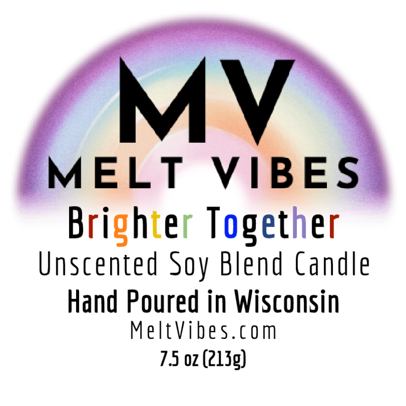 Brighter Together Rainbow Candle