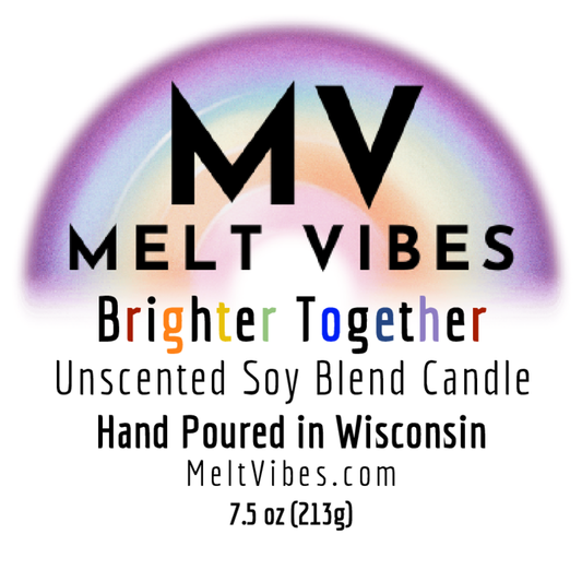 Brighter Together Rainbow Candle