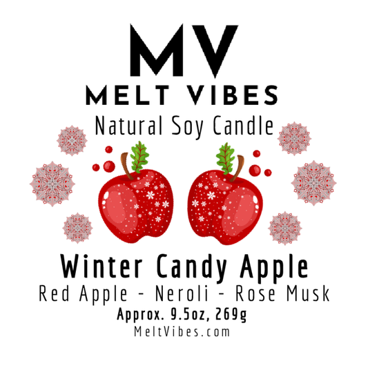 Winter Candy Apple Soy Candle