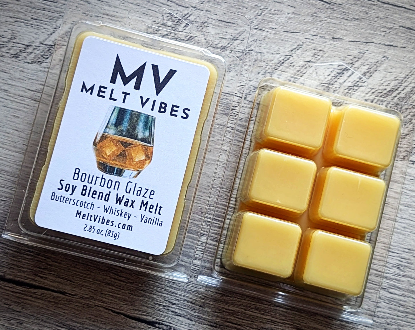 Bourbon Glaze Wax Melt Clamshell