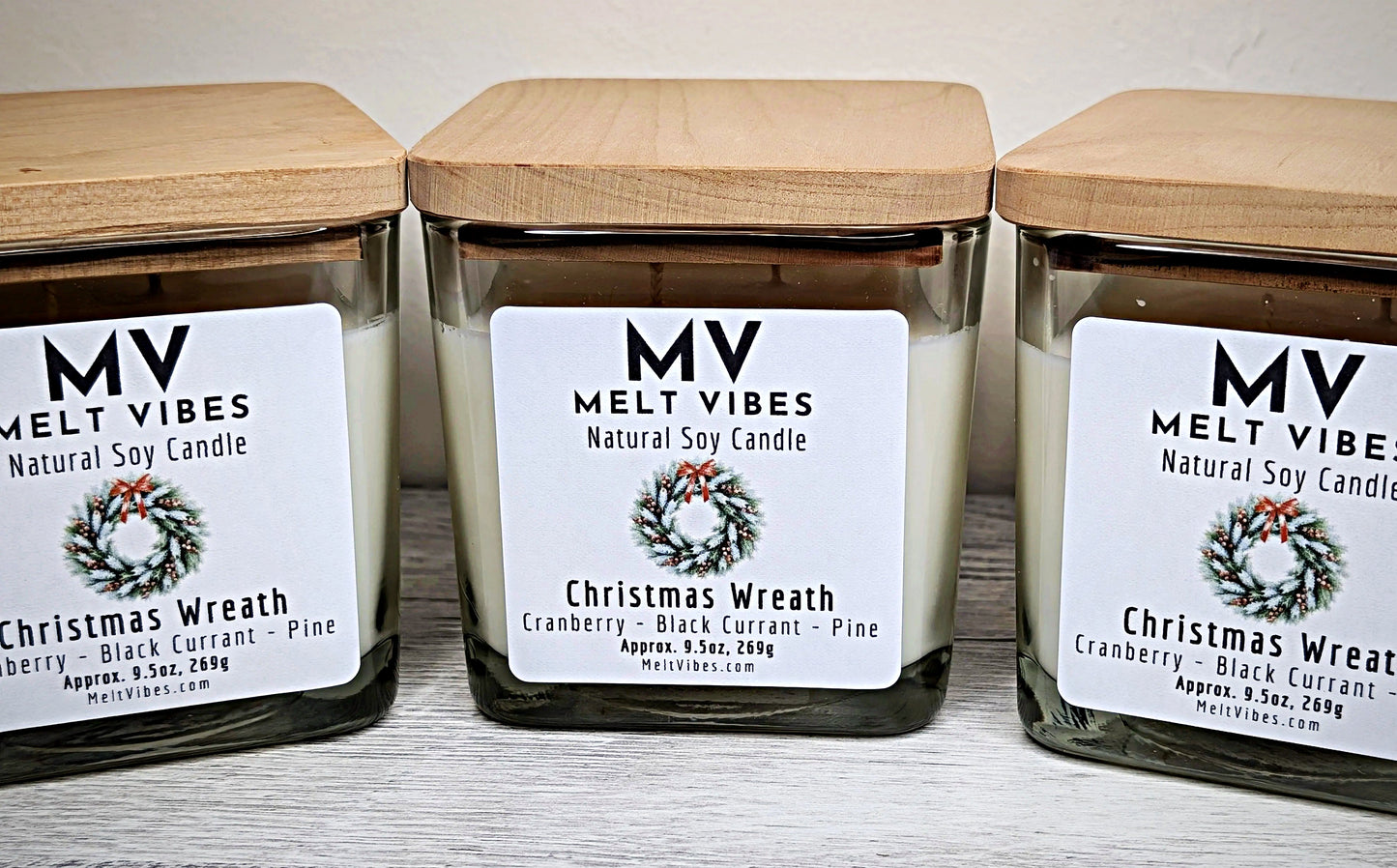 Christmas Wreath Soy Candle