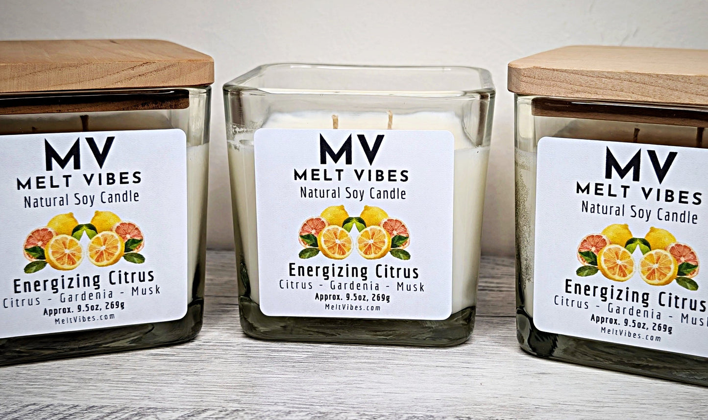 Energizing Citrus Soy Candle