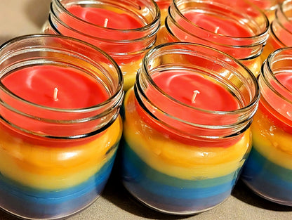 Brighter Together Rainbow Candle