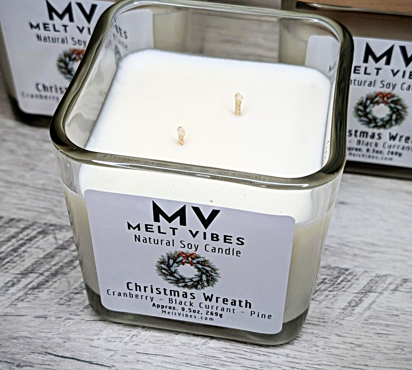 Christmas Wreath Soy Candle