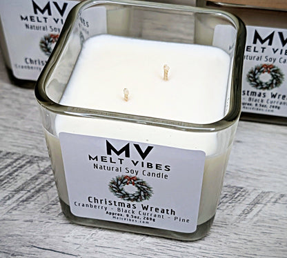 Christmas Wreath Soy Candle