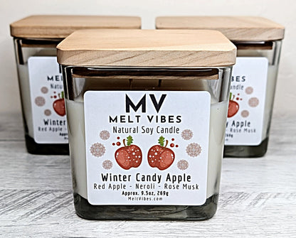 Winter Candy Apple Soy Candle