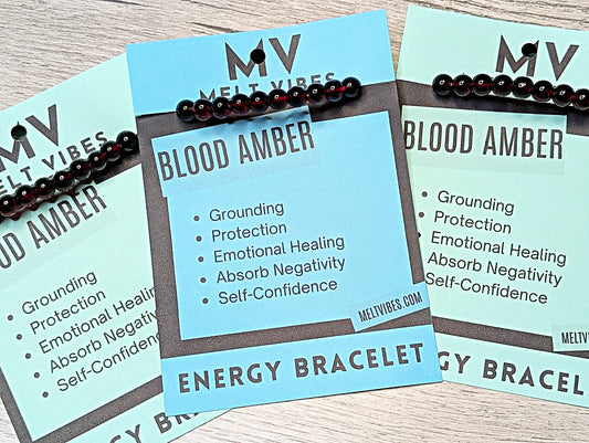 Blood Amber Bracelet