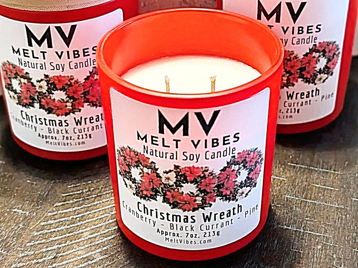 Christmas Wreath Soy Candle