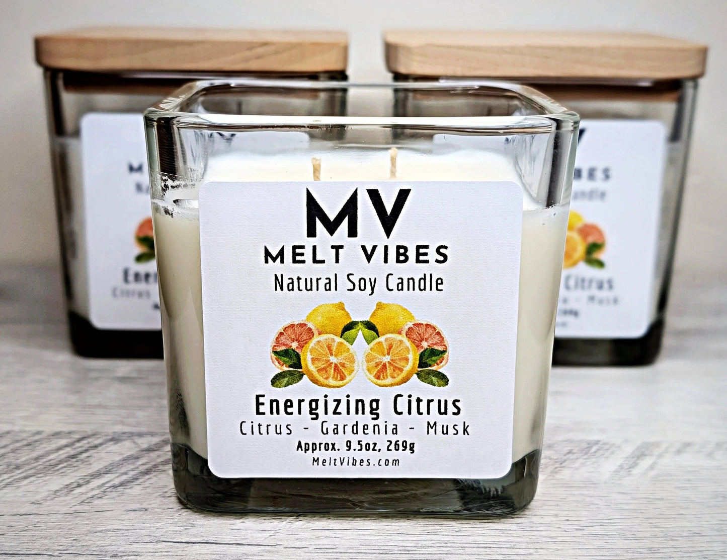 Energizing Citrus Soy Candle