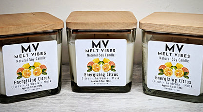Energizing Citrus Soy Candle