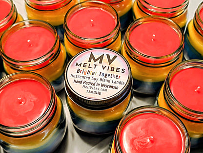 Brighter Together Rainbow Candle