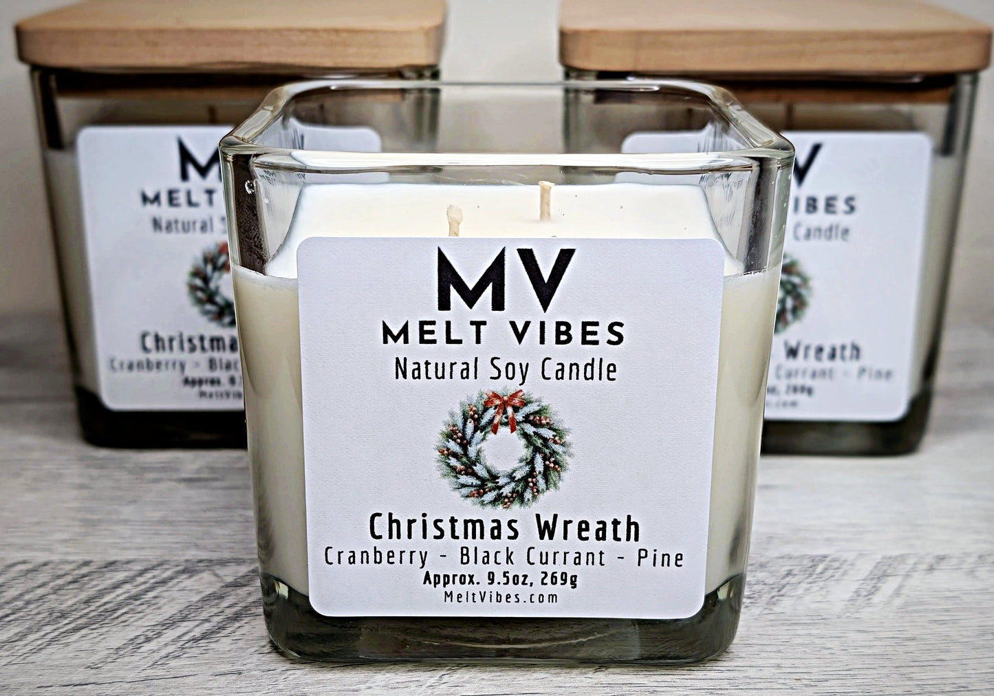 Christmas Wreath Soy Candle
