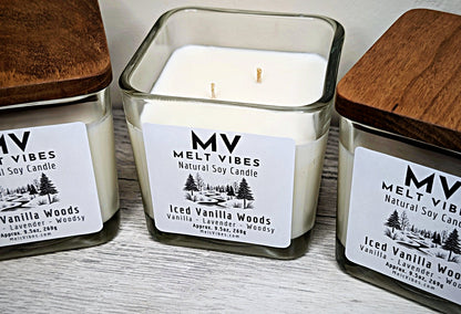Iced Vanilla Woods Soy Candle