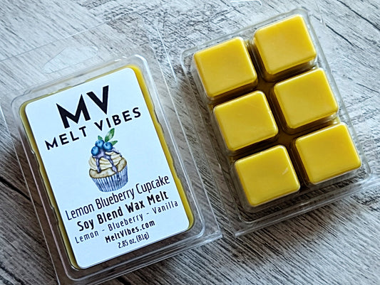 Lemon Blueberry Cupcake Wax Melt