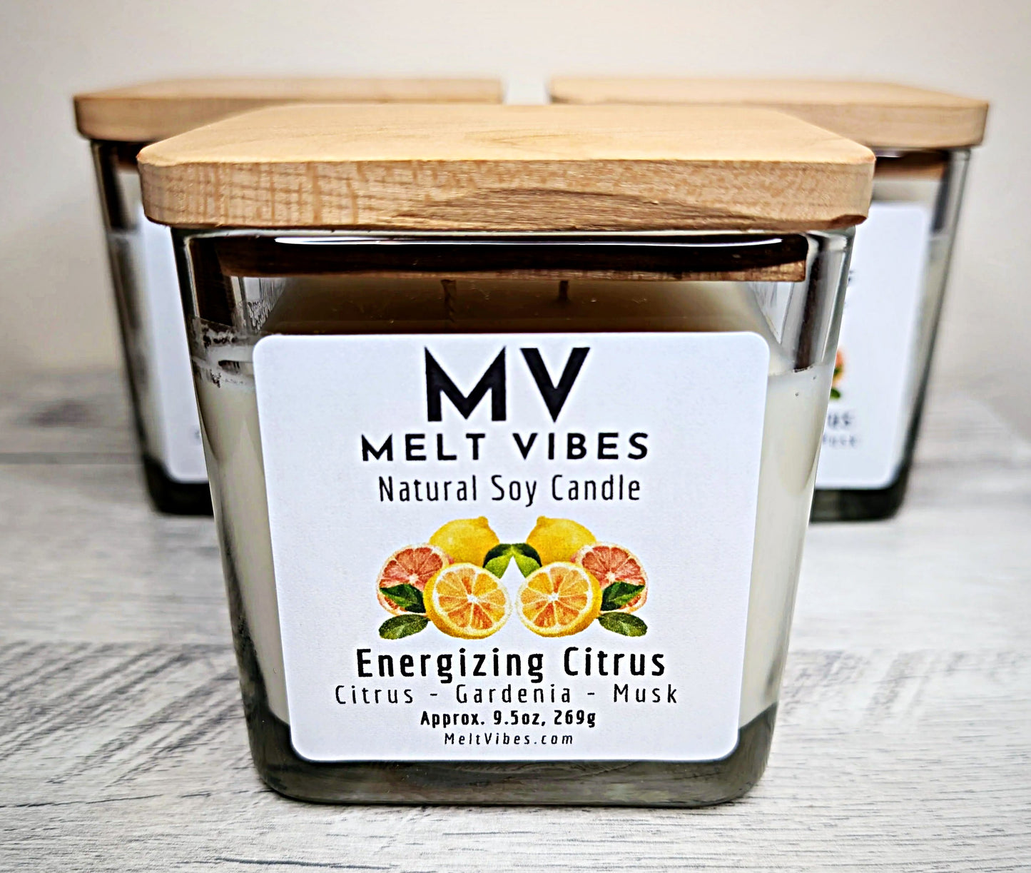 Energizing Citrus Soy Candle