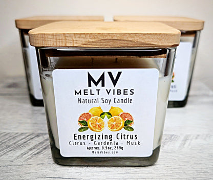 Energizing Citrus Soy Candle