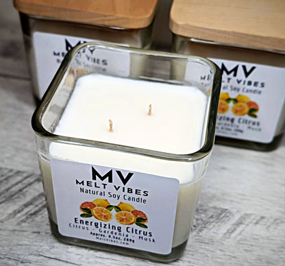 Energizing Citrus Soy Candle