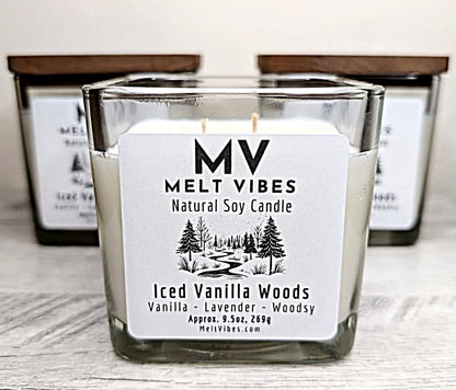 Iced Vanilla Woods Soy Candle