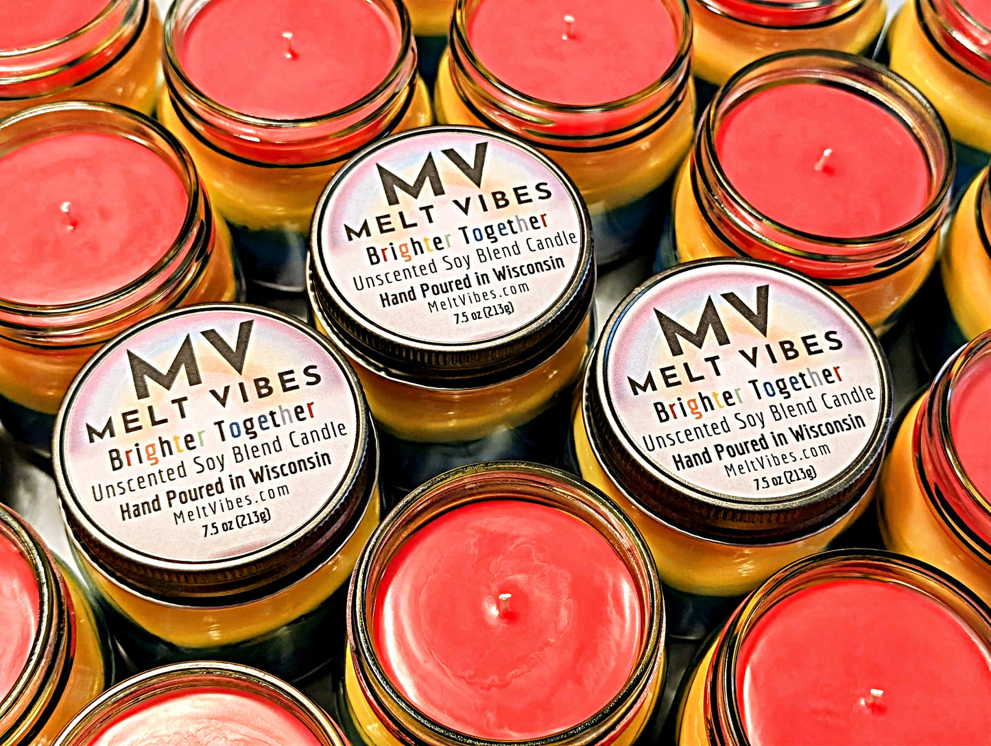 Brighter Together Rainbow Candle