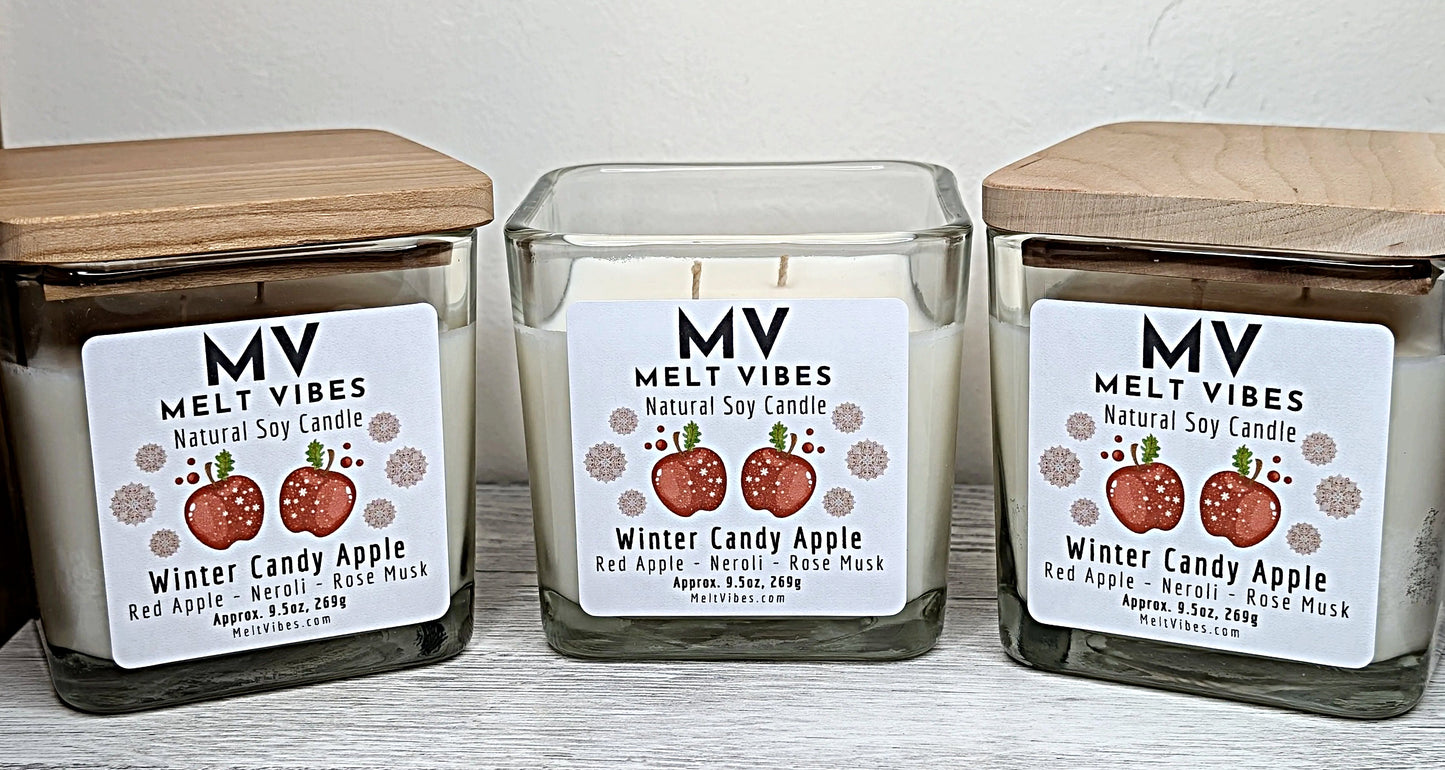 Winter Candy Apple Soy Candle
