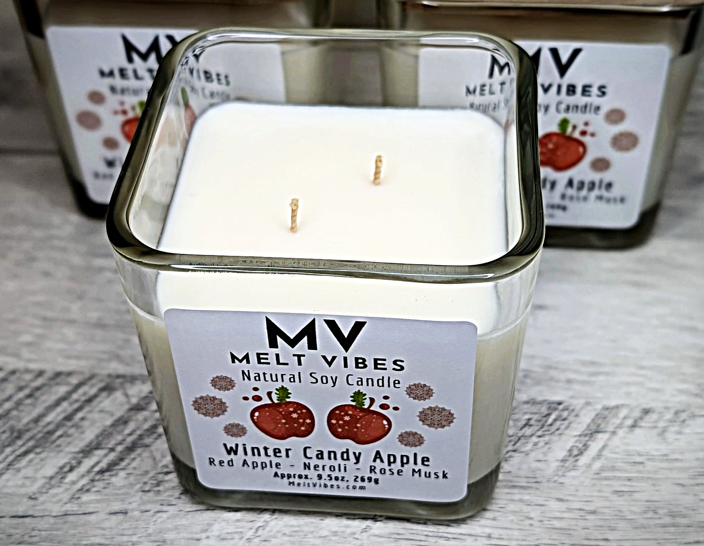 Winter Candy Apple Soy Candle