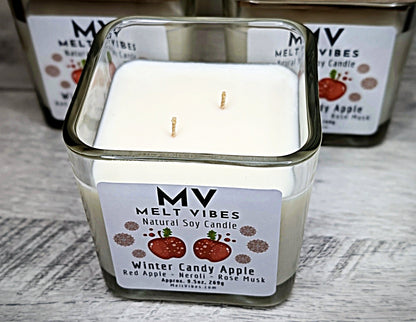 Winter Candy Apple Soy Candle