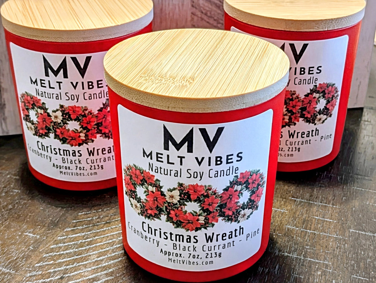 Christmas Wreath Soy Candle