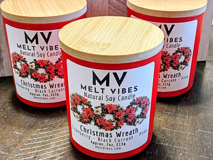 Christmas Wreath Soy Candle