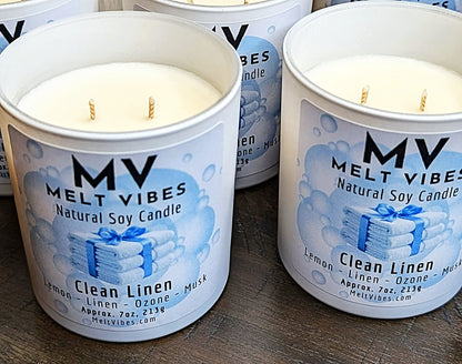 Clean Linen Soy Candle